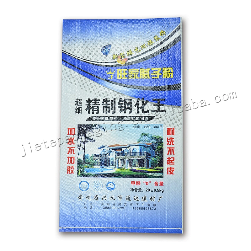 20kg bulk portland cement plastic pp woven bag cement packing