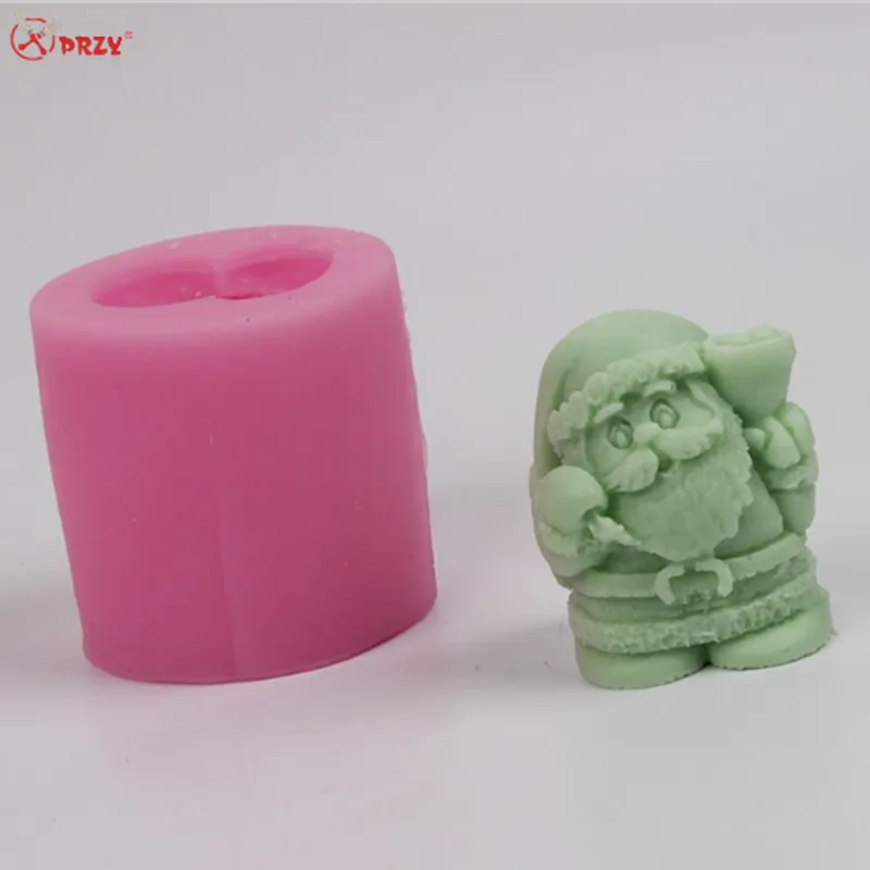 2017 new tyle Christmas silicone mold 3D creative Sata cake molds Silicone soap Mold