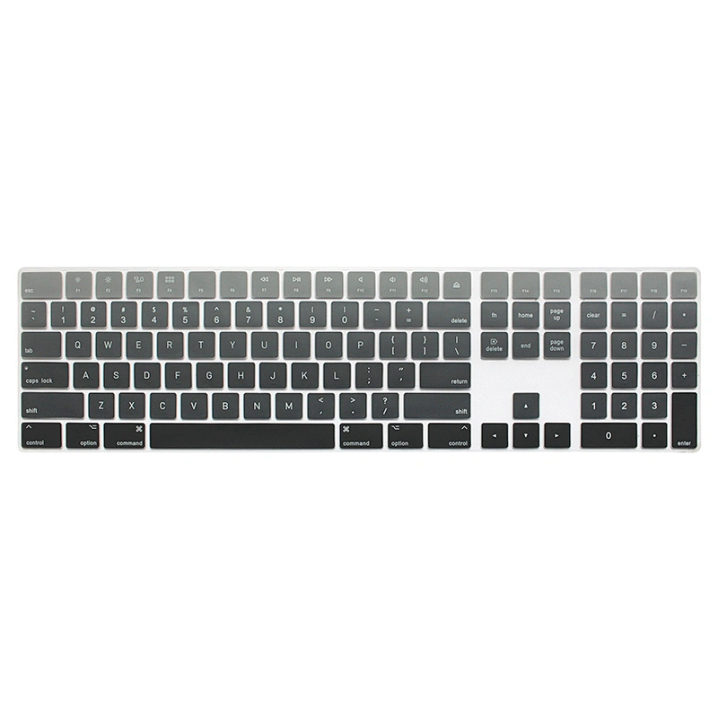 Rainbow laptop silicone keyboard skin keyboard protector for Magic Keyboard with Numeric Keypad A1843 MQ052LL/A Released in 2017