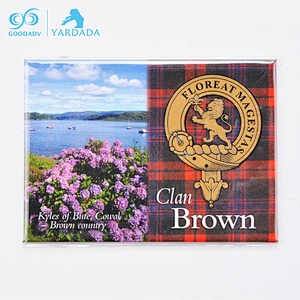 Landscape pattern Tourist souvenir decoration tinplate fridge magnet