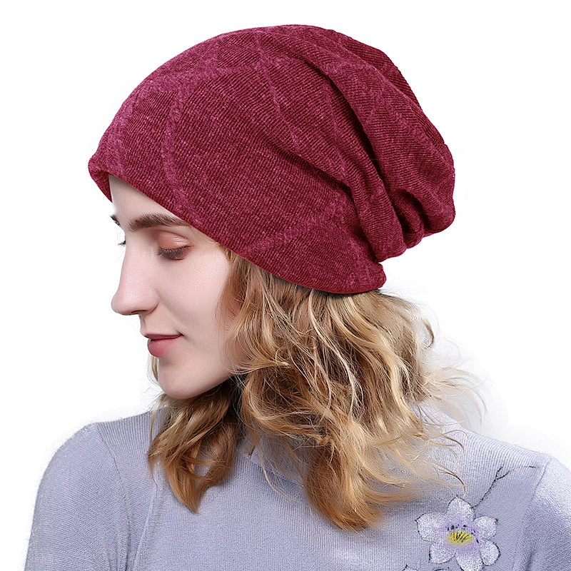 Unisex Womens Mens S Camping Hat Winter Beanie Baggy Warm Wool Ski Cap