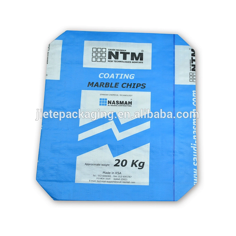 25kg multilayer kraft paper or plastic bag for cement, minerals,wall putty powder