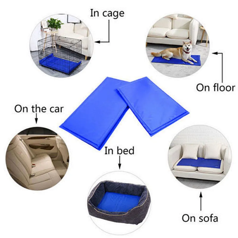 Popular Cool GEL PAD CUSHION PILLOW BED MATTRESS TOPPER YOGA CAR PET SELF COOLING