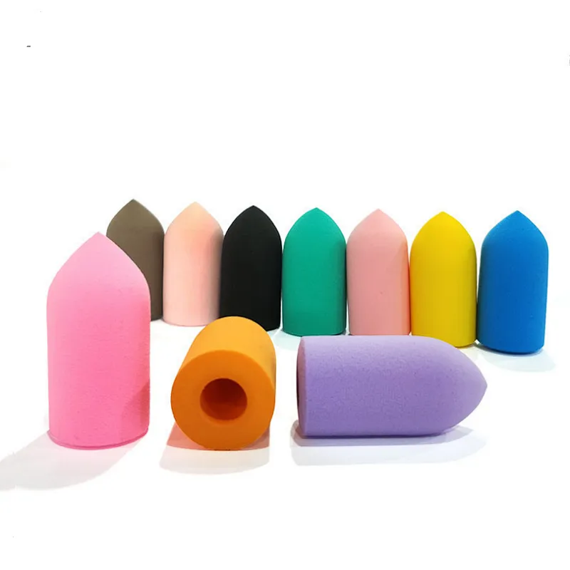 Finger shape easy use multiple color latex free makeup sponge