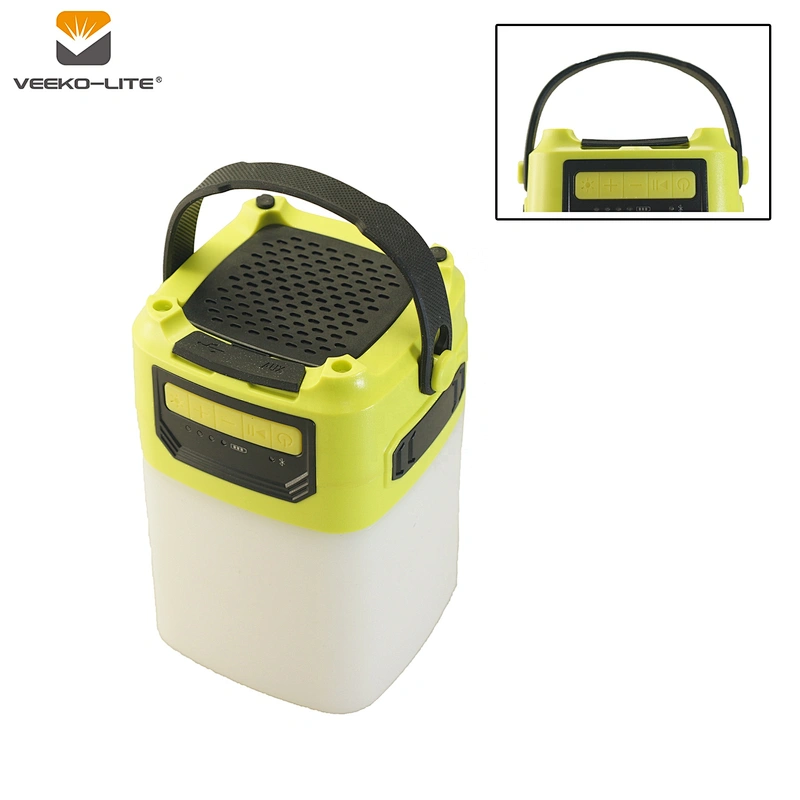Colorful USB Rechargeable Camping Lantern Portable Blue Tooth Speaker Multi-function Camping light Earphone Out
