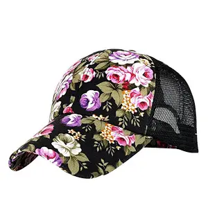 China Goods Wholesale Fashion Mesh Custom Printed Trucker Hats Caps