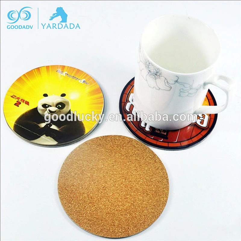 Customized Promotion Cheap Square Circle Coaster ,Printed cup mat
