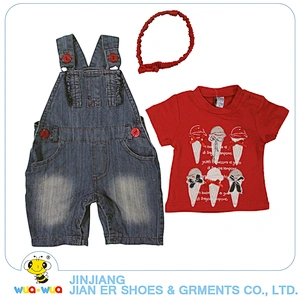 China wholesale latest fashion 100% cotton summer cute clothes set for baby girl
