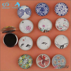 Custom crystal magnet fridge decoration for home with painting designs