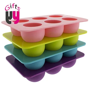 Food Grade Candy Muffin Round Cake Silicone Baking Molds