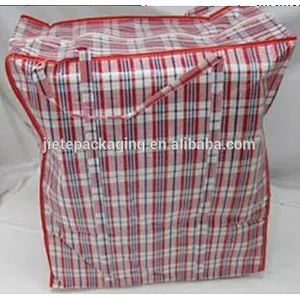 Economical custom design china recyclable pp woven zipper bag