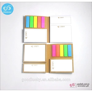 Promotional shaped custom sticky notepad memo pad