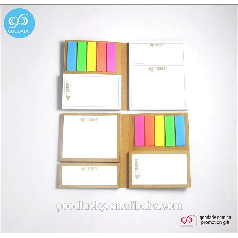 Promotional shaped custom sticky notepad memo pad