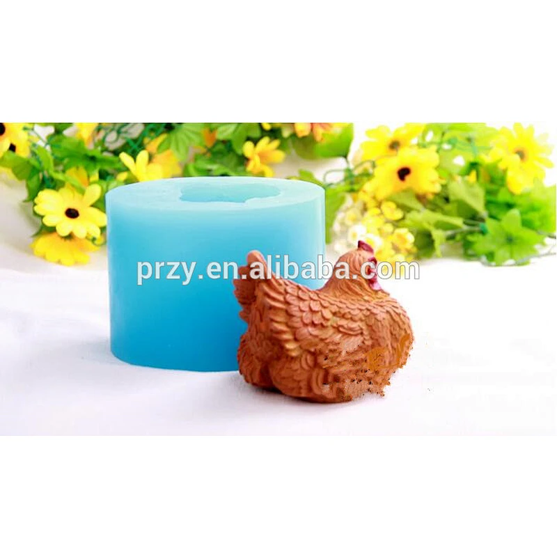 Chicken Silicone mold 3D chickens soap mould candle mould