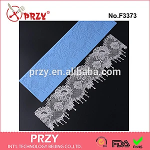 F3373 silicone barking mold lace mat cake decoration mold