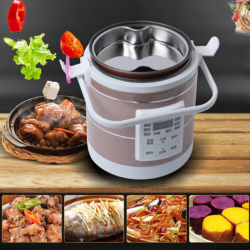 Portable Travel Vehicle Electric Rice Cooker Factory Supply Small Mini Heating Pot Competitive Price Gift