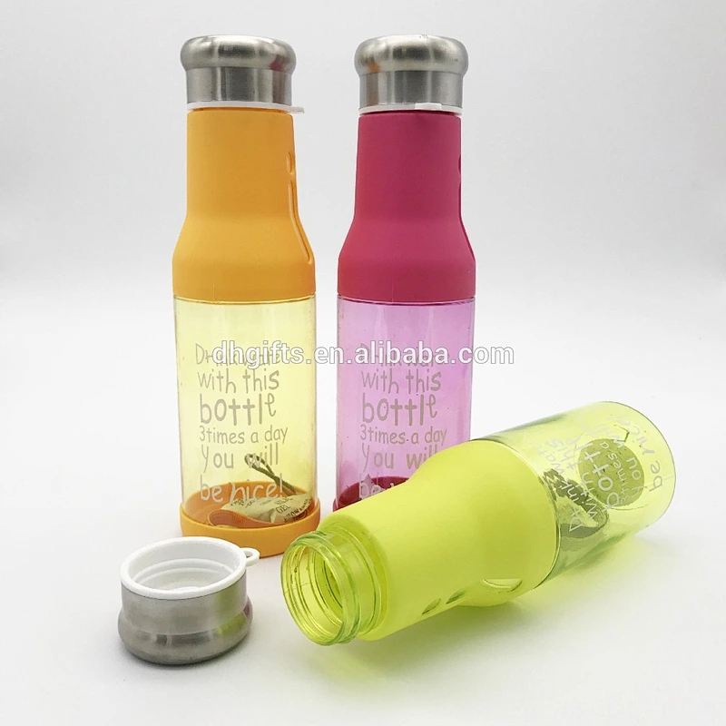 Sports Water Bottle Colorful Plastic Drinking Water Bottle