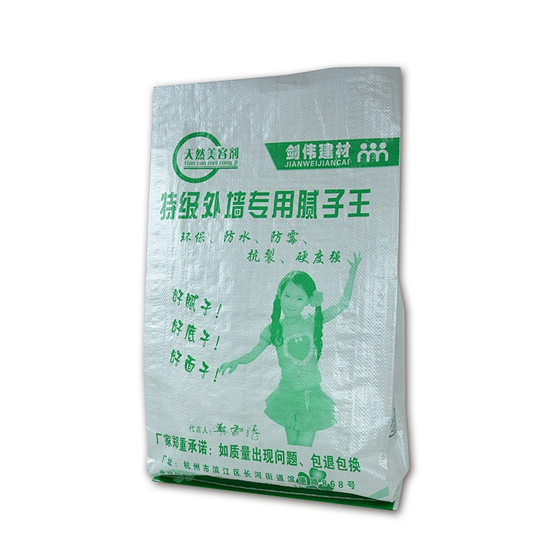 Laminated plastic cement bag for wall putty