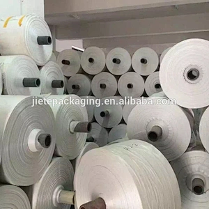 Customized cheap virgin white pp woven fabric tubular for industrial and construction use