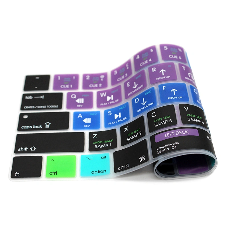 Serato DJ Controller Shortcuts Silicone Keyboard Cover custom keyboard skin for macbook pro 15 cover for macbook pro 13
