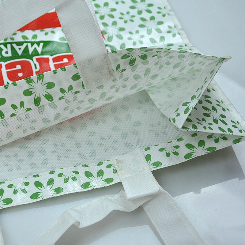 Custom Order design printing plastic material bopp laminated pp woven shopping bag