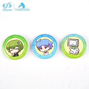 Personality custom printing button badge,button tinplate badge