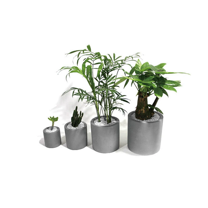 S9197 Cylinder Silicone Pot Mold Garden Planter pot mold silicone molds for casting with cement