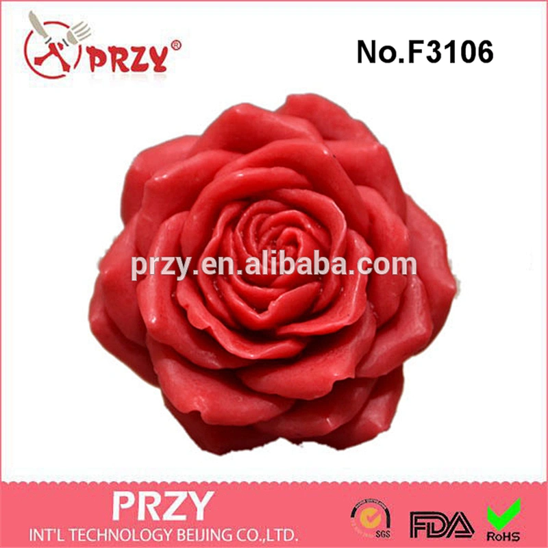 F3106 PRZY Rose Flower - Silicone mold silicone mold sugarcraft fimo polymer clay resin wax mould
