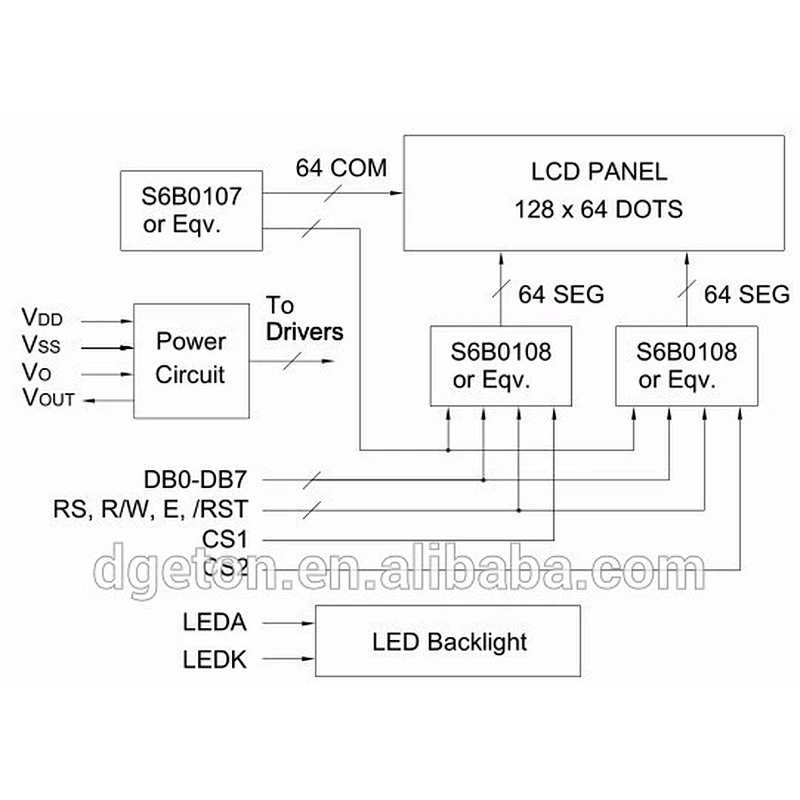 12864 graphic module STN Positive transparent lcd matrix display panel