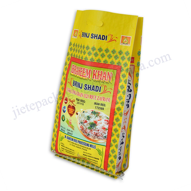High quality new material transparent 10kg polypropylene pp woven bajaj basmati rice bag