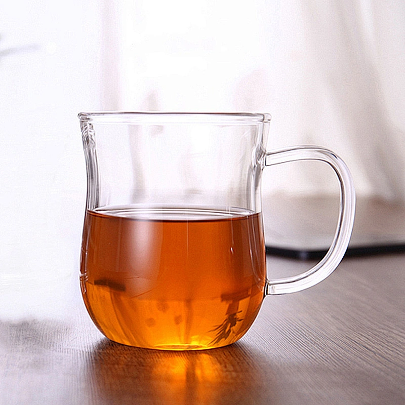 Handmade blown glass cup high borosilicon glass 350ml cup for juices