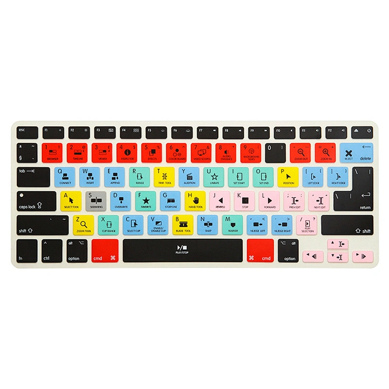 Retail Store final cut pro Functional Silicone Laptop Internal keyboard protection for macbook retina13 15