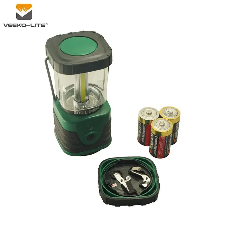 RUBBER COVER 3D BATTERY HOT SELLING COB PLASTIC CAMPING LANTERN 500 ULTRA BRIGHT 3 LIGHTING MODELS