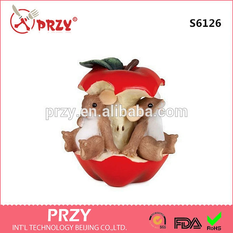 Silicone Mold Mouse on the Apple Fun Soap 3d Mold Resin Mold for Soap Flexible Resin Mould