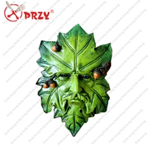 PRZY 3D Leaves soap Mold silicone man Face shaped green leaf Silicone soap molds