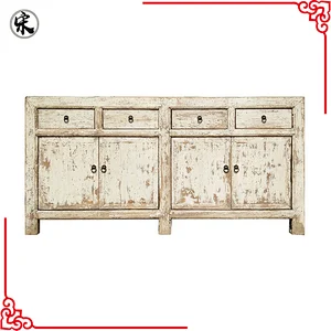 beijing chinese antique reproduction shabby chic distressed storage buffet furniture