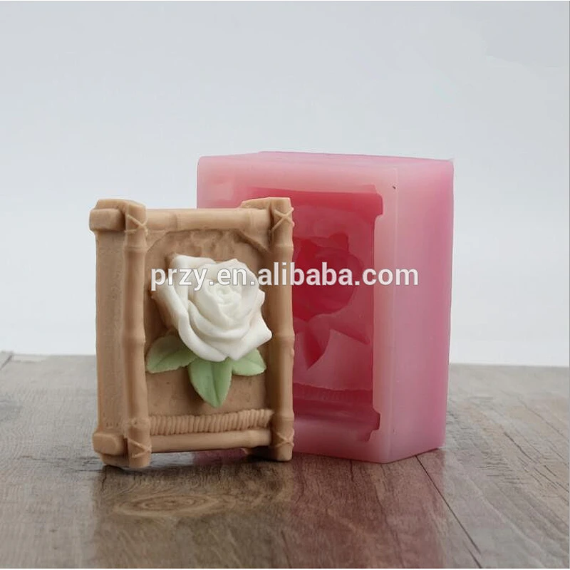 S6025 rose series decorative handmade silicone soap mold