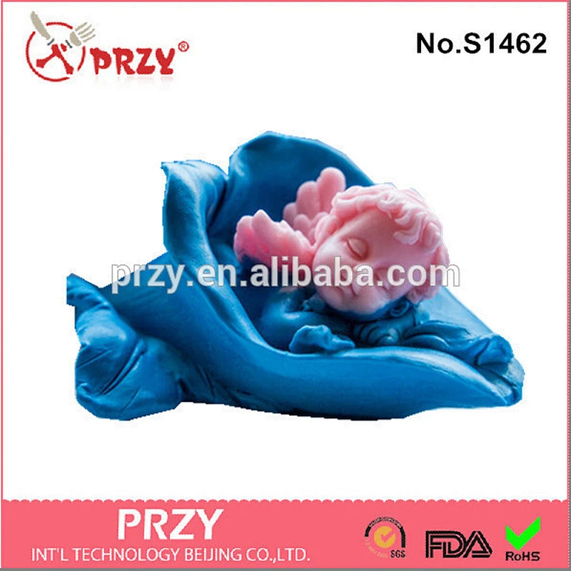 Beautiful angle baby silicone mold for soap