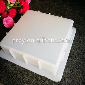 white square shape handmade soap silicone mould for sell square mould for silicone mold