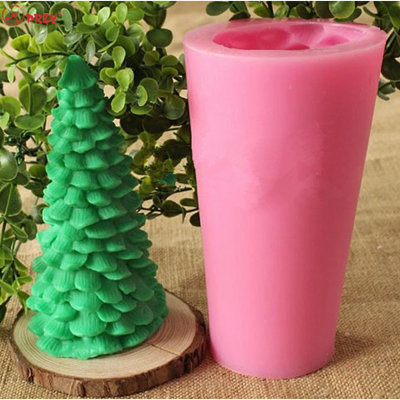Factory price Christmas tree mold Candles silicone Soap mould christmas candle silicone molds