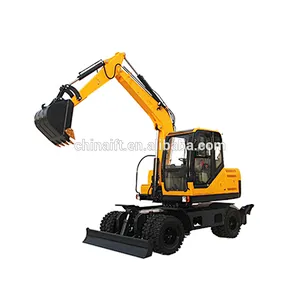 Small hydraulic 8T crawler bucket wheel mini excavator prices