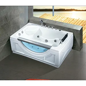 K-8950 Chinese Cheap Free Standing White Color Acrylic Soaking Tub Combo Massage Bath Tub
