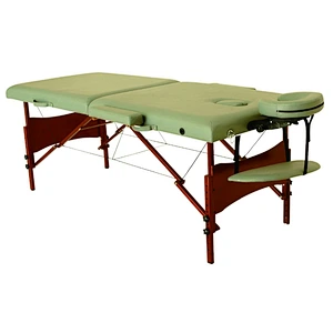 Wooden portable thai massage table outside furniture With High Density Foam and carry bag
