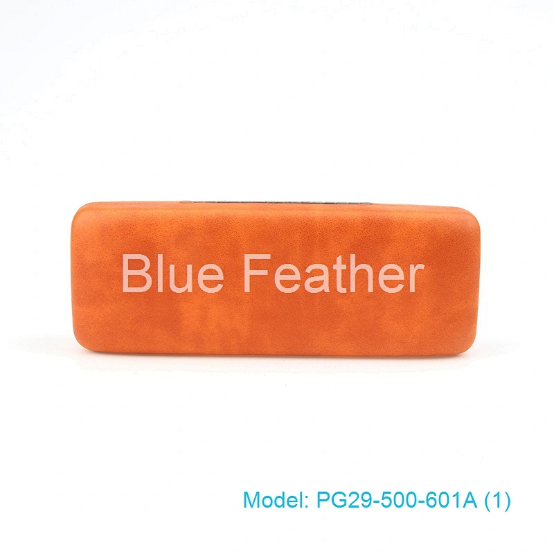 Eco-friendly Simple Solid Color PU Hard Glasses Box for Men