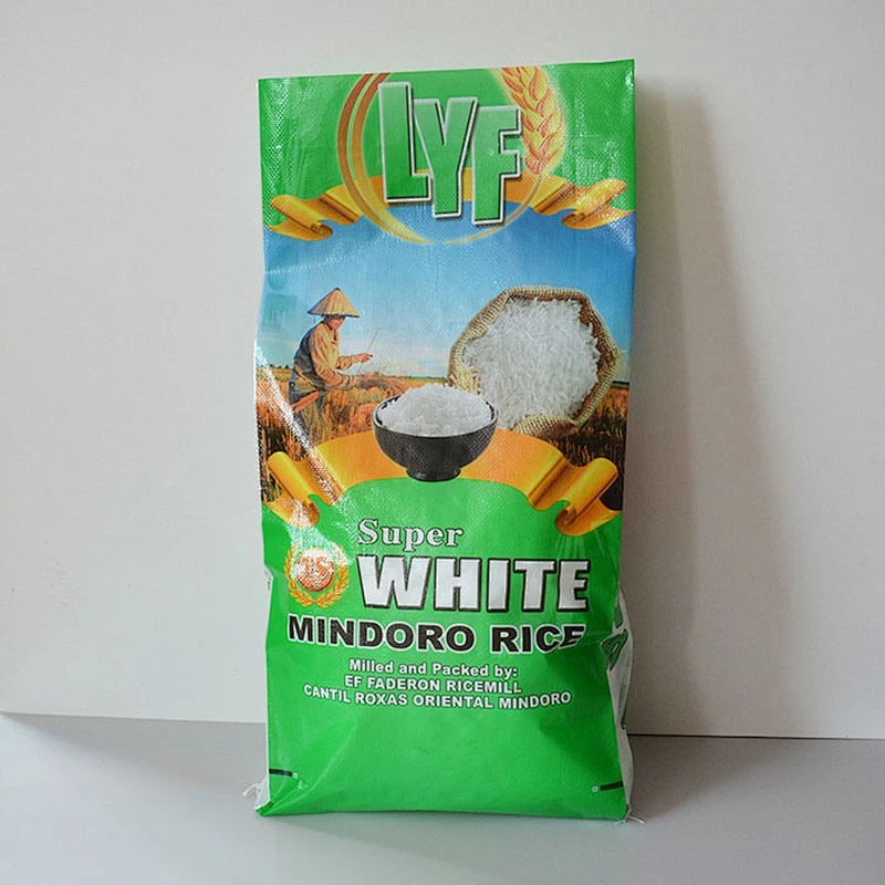 transparent pp poly woven rice sack bag 25kg 50kg