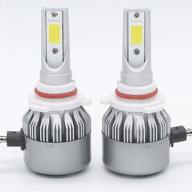 Lightech Cheap IP67 C6 HB3 H10 COB Car Lights Auto LED Headlight 9005 Bulbs