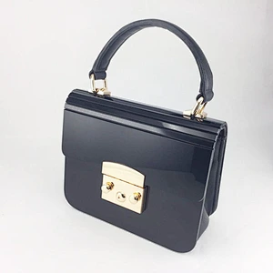 Hotselling Sleek and Chic acrylic bag black acrylic purse