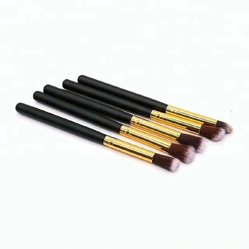 Private Label Black 10pcs Makeup Brush Set With Makeup Sponge