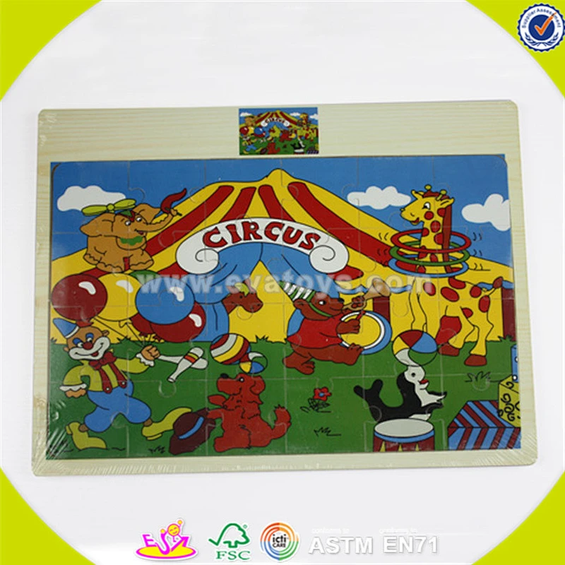 wholesale best selling wooden kids puzzle toy top play wooden kids farm life puzzle toy toddler funny jigsaw W14C048