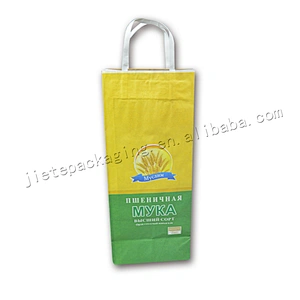 Multilayer stand up 5kg kraft paper flour bag for starch,maizena,amylum,farina